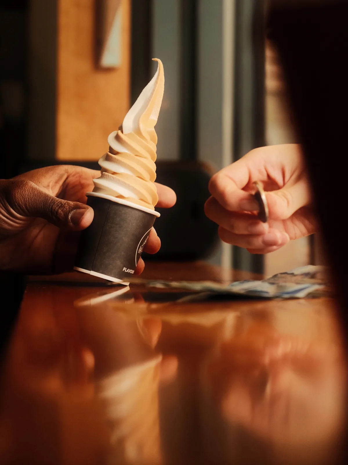 A real scene at Bar Ape Gelato in Toronto