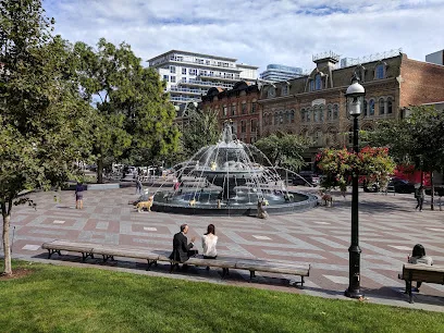 A real scene at Berczy Park in Toronto