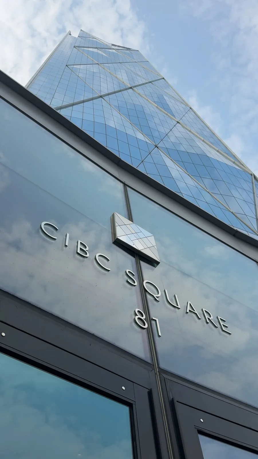 A real scene at CIBC Square in Toronto