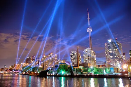 A real scene at Harbourfront Centre in Toronto