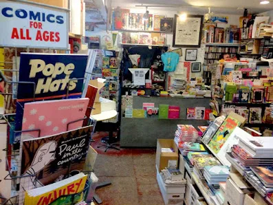 A real scene at The Beguiling in Toronto