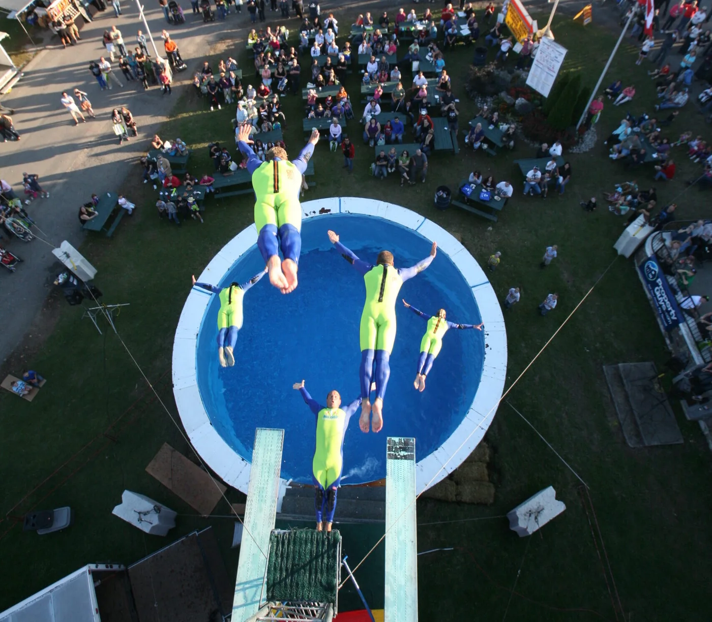 Big Dip High Dive performers at the CNE