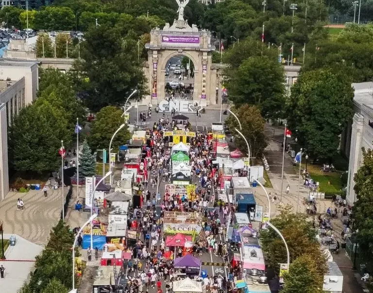 CNE food trucks near the Princes Gates