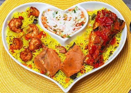A Nigerian dish served at Funkey's Delicacies