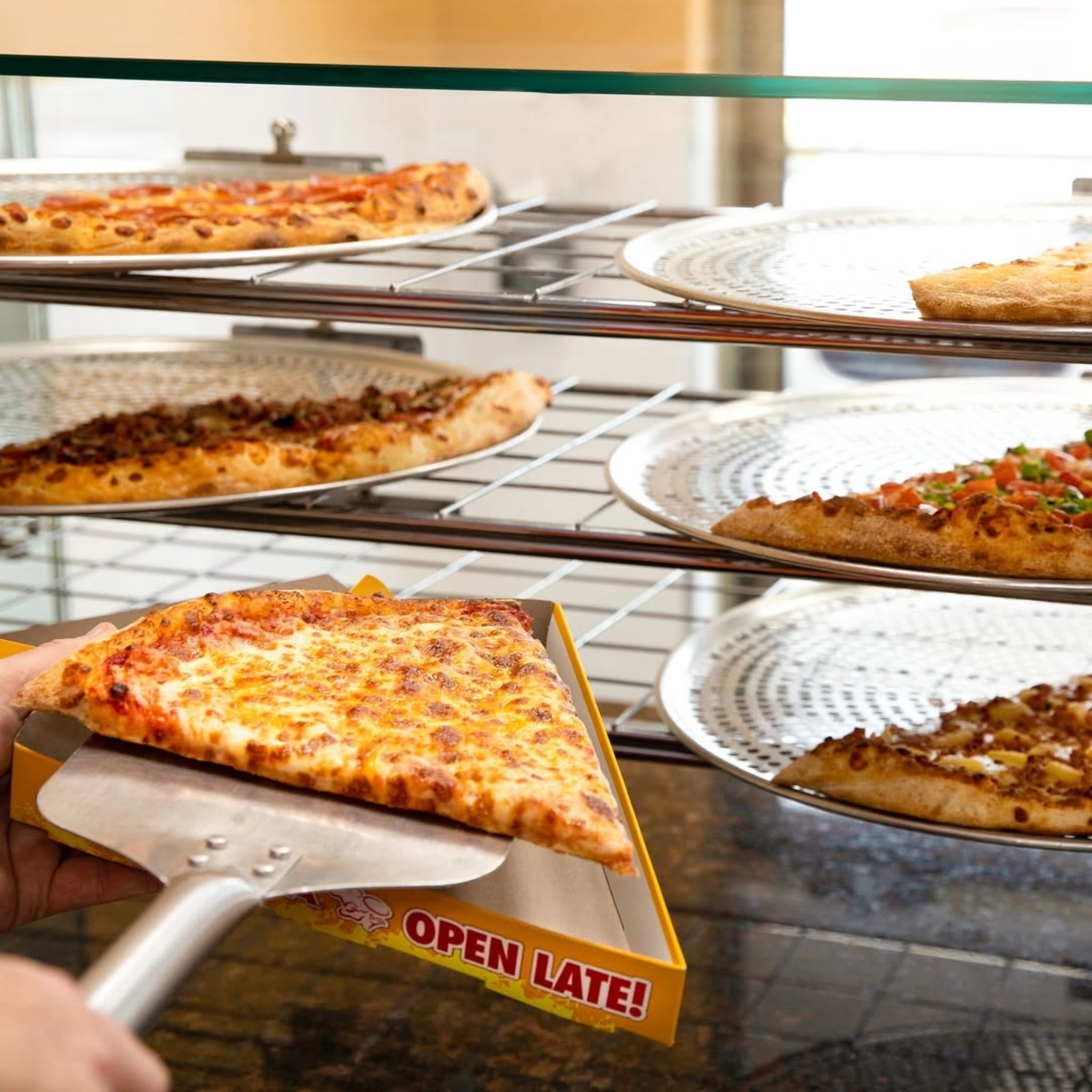 Pizza at a Gino's Pizza location