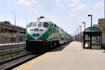 A GO Transit train in the Greater Toronto Area