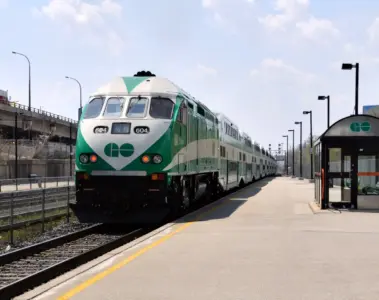 A GO Transit train in the Greater Toronto Area