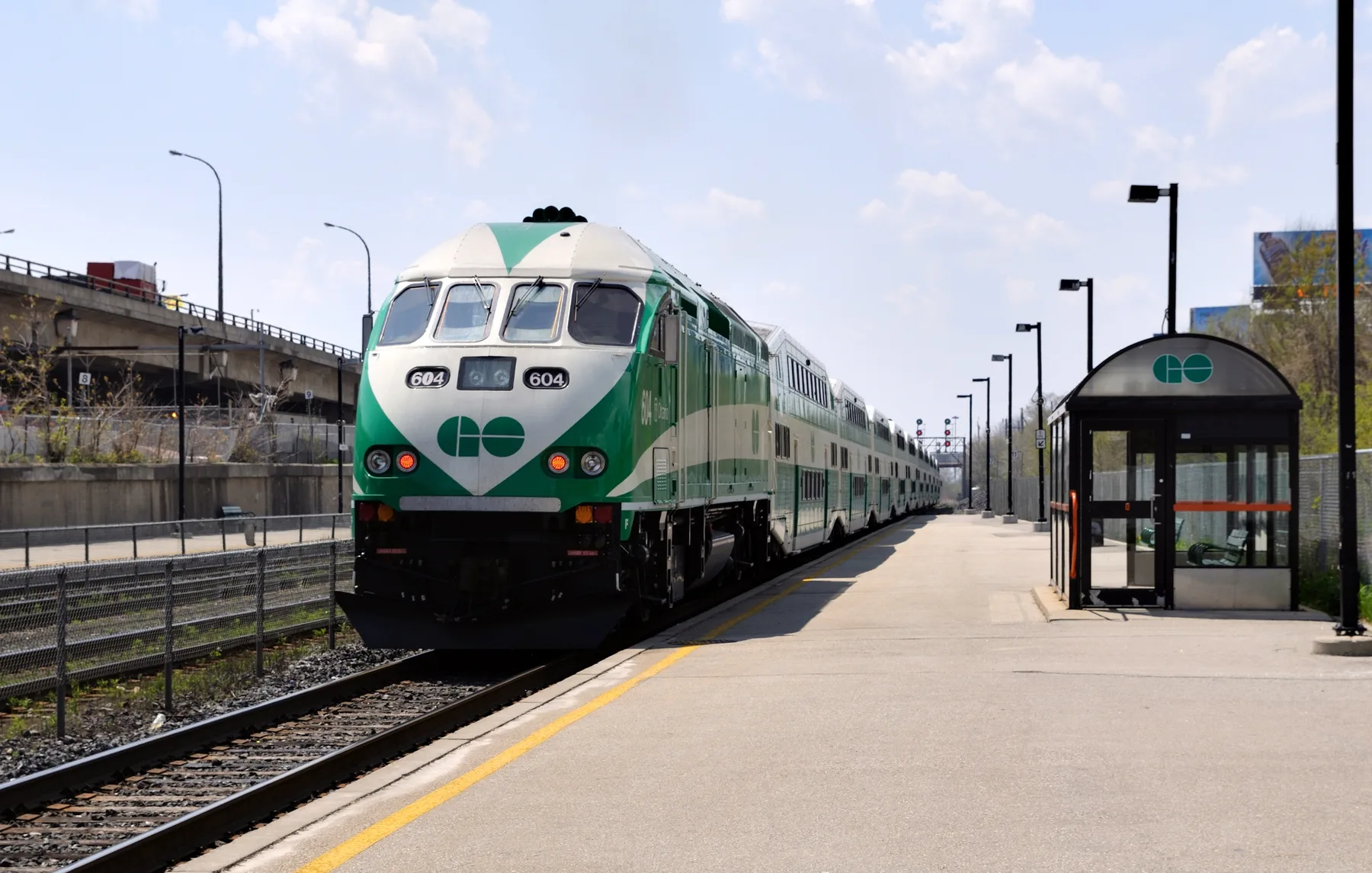A GO Transit train in the Greater Toronto Area