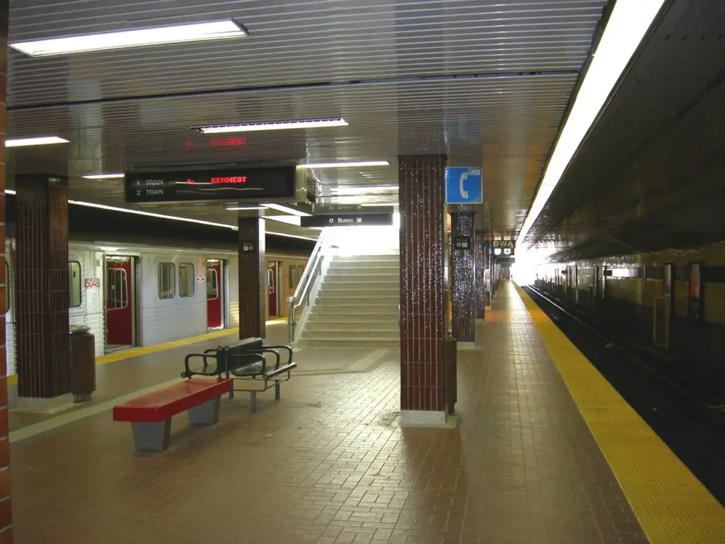 The interior of Kipling Station