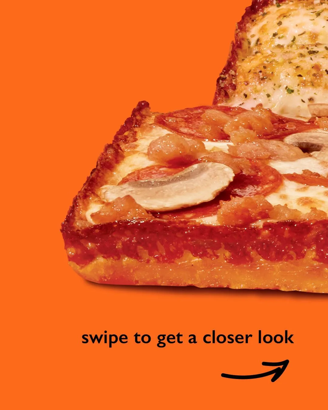 A pizza slice from Little Caesars Canada