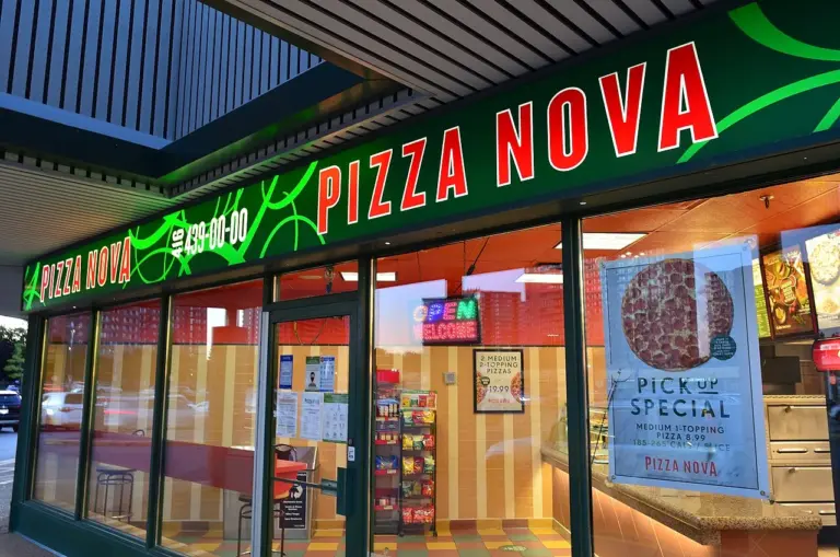 A Pizza Nova storefront in Toronto