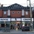 The Revue Cinema marquee on Roncesvalles Avenue