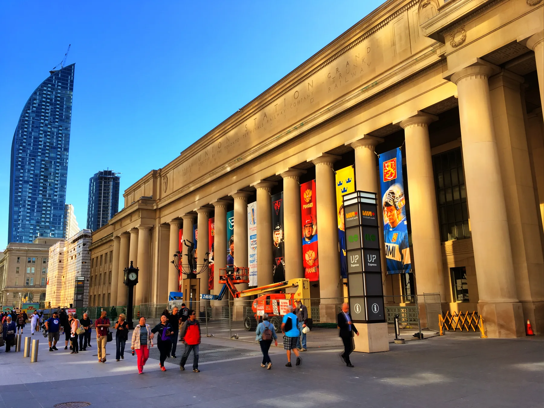 Union Station on Front Street in downtown Toronto