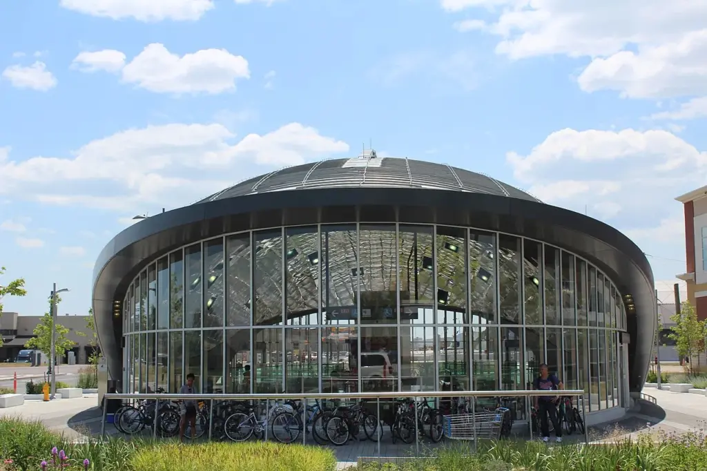 The entrance to Vaughan Metropolitan Centre Station