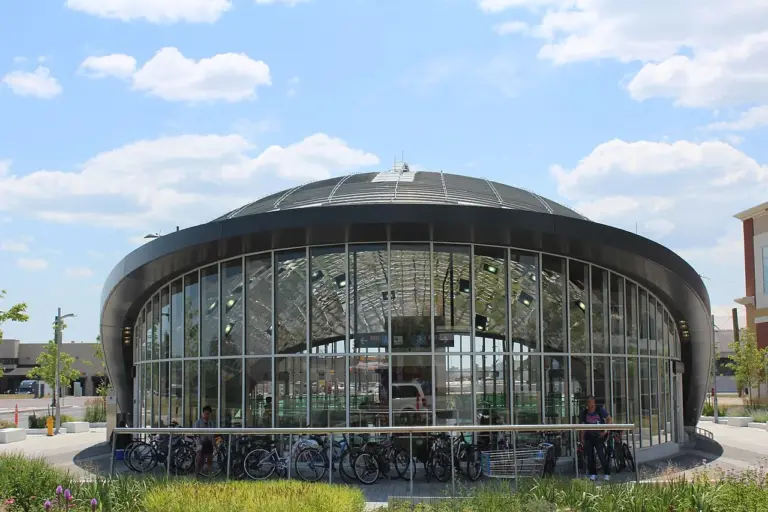 The entrance to Vaughan Metropolitan Centre Station