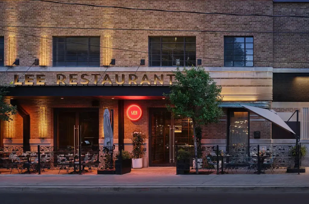 Street-level exterior of Lee Restaurant on Richmond Street West