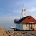 The boardwalk and lifeguard station near Leuty Avenue in Toronto's Beaches