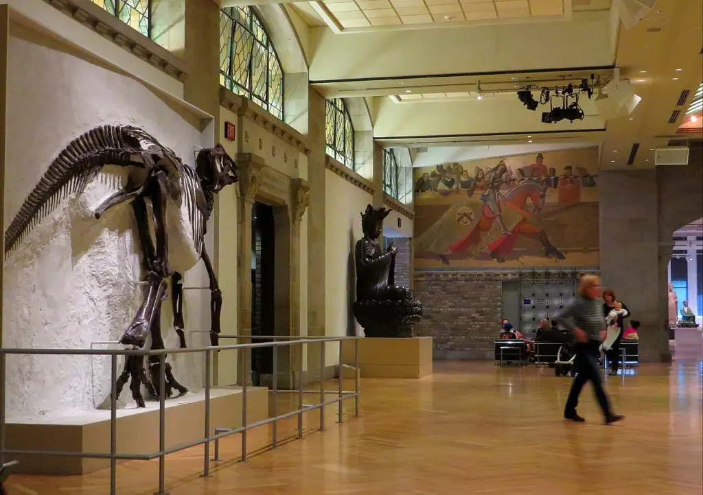 Dinosaur gallery inside the Royal Ontario Museum