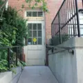 Ramp leading to the rear entrance of Toronto's First Post Office