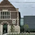 Historic brick exterior of Wychwood Branch library