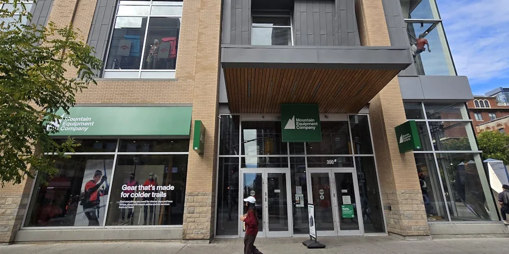 The entrance to MEC Toronto at 300 Queen Street West