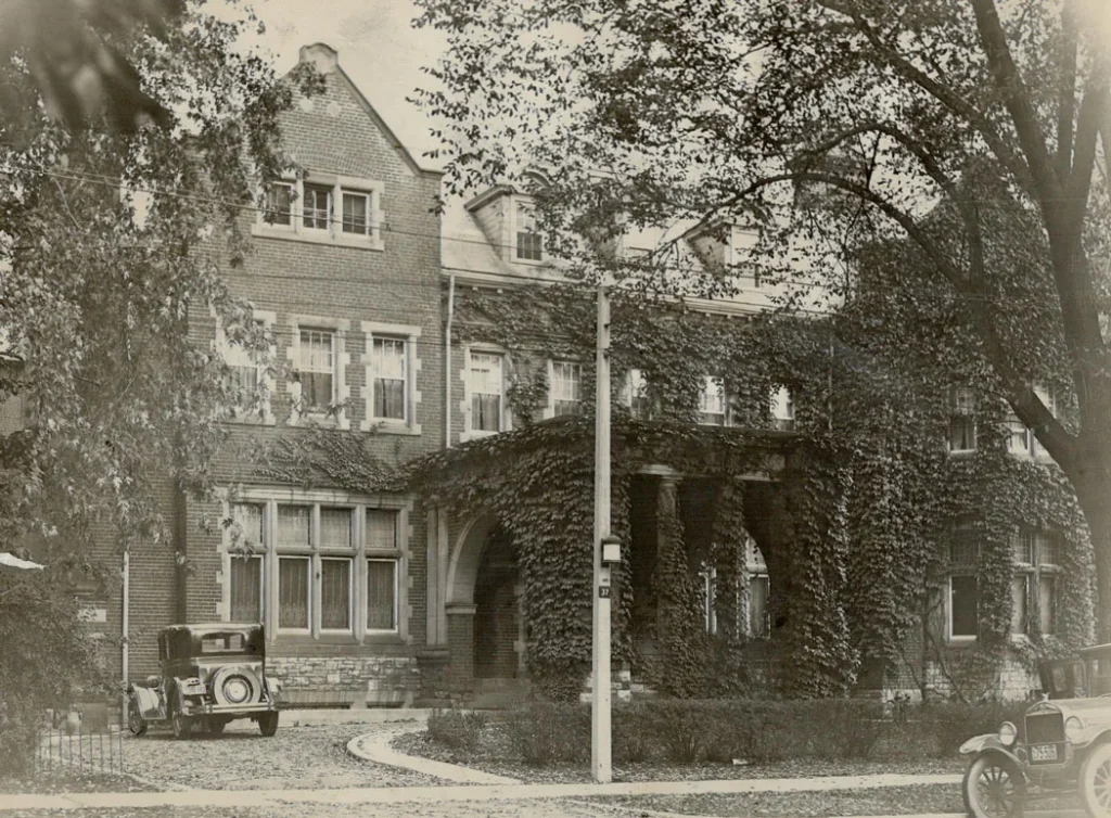 Christie Mansion with a car outside in 1926