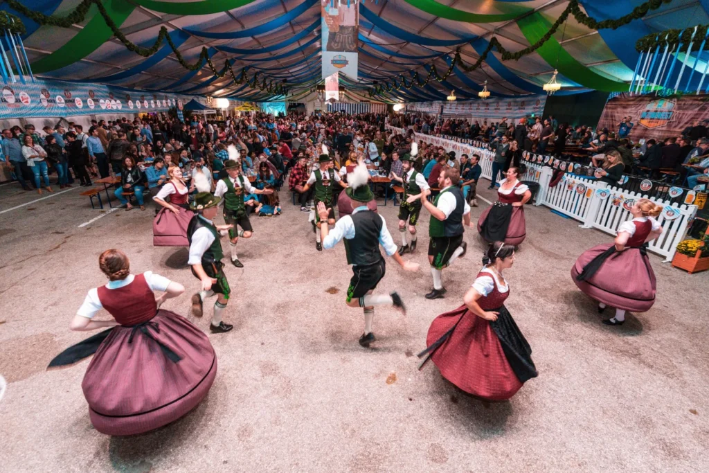 Traditional dancers performing at Toronto Oktoberfest