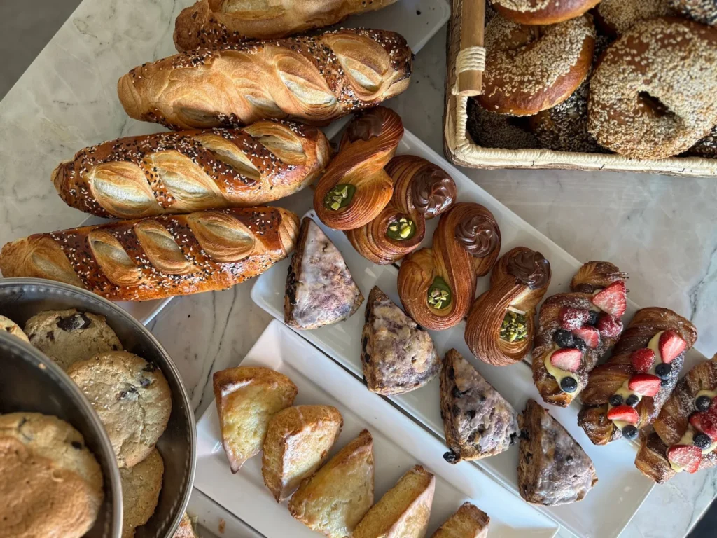 A selection of Petite Thuet pastries and breads