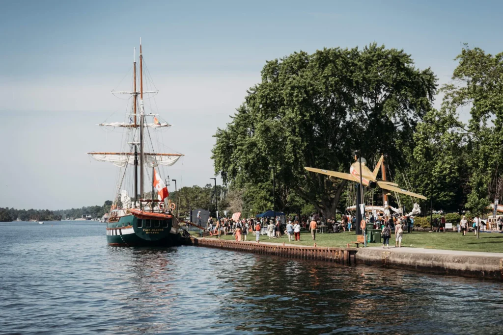 Blockhouse Island waterfront in Brockville
