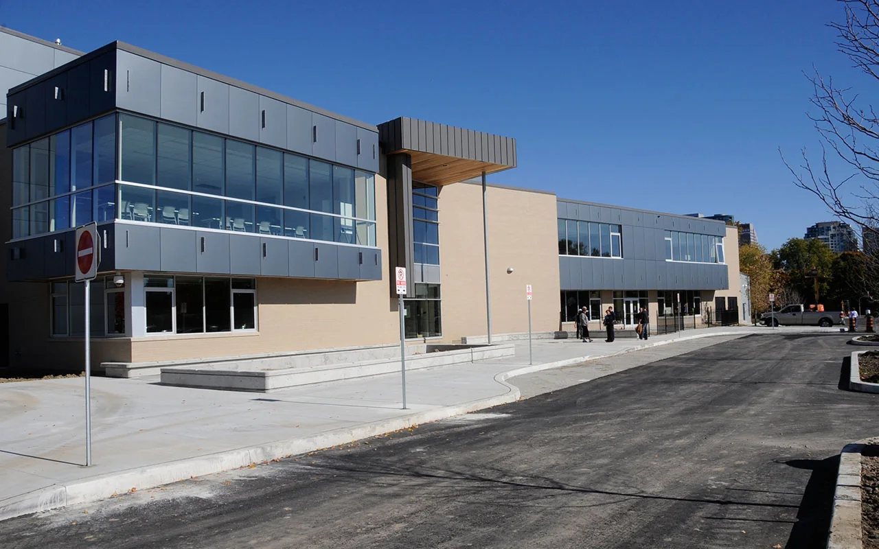 The glass and brick exterior of Edithvale Community Centre on a sunny day.