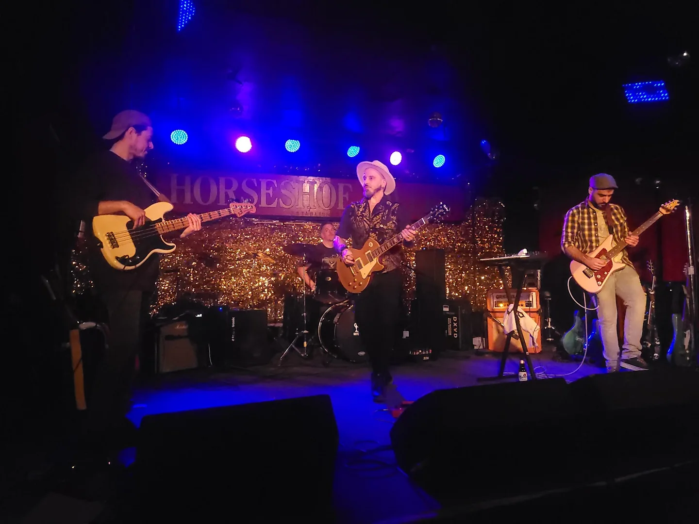 A band playing on the Horseshoe Tavern stage in January 2026