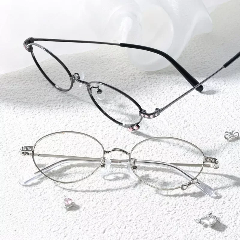 Black and silver thin-rimmed Firmoo glasses