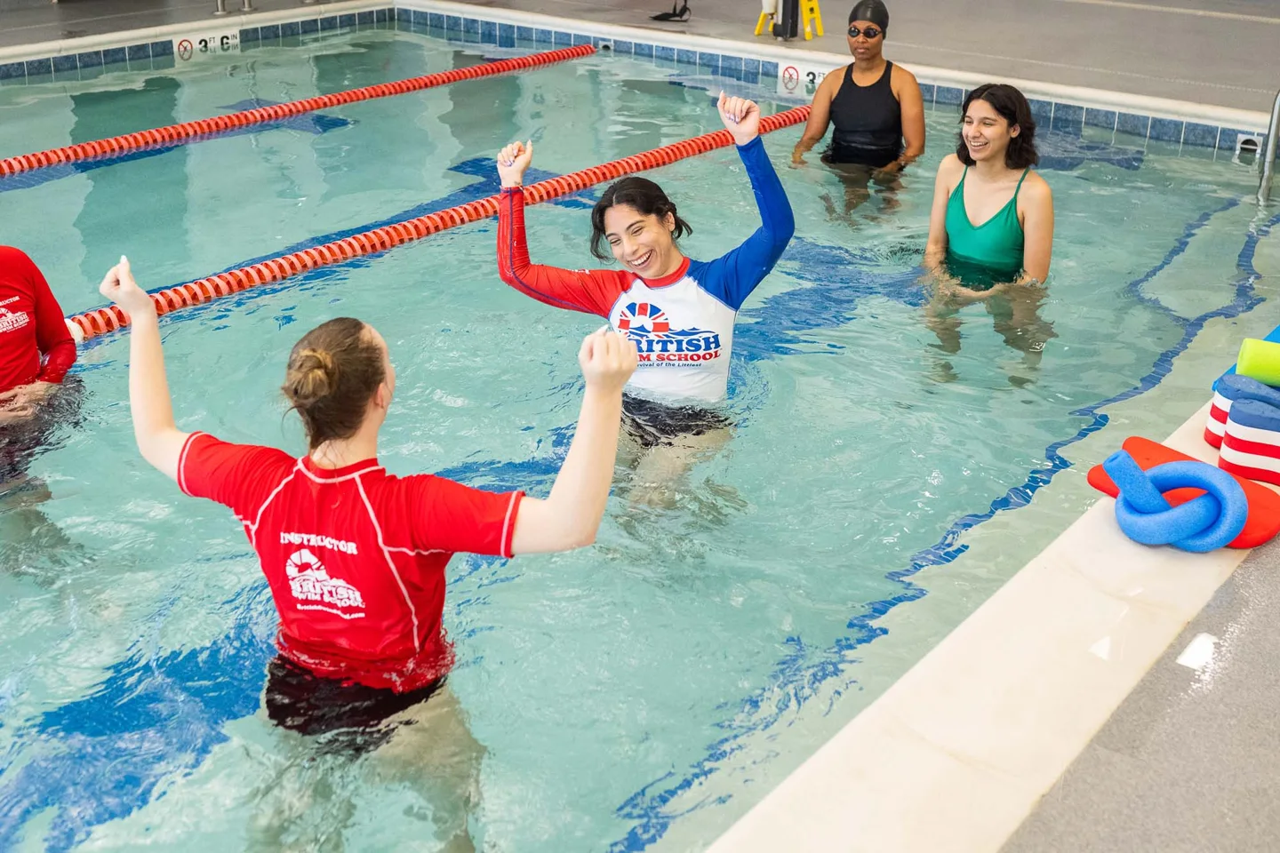 Swimming instruction featured by British Swim School