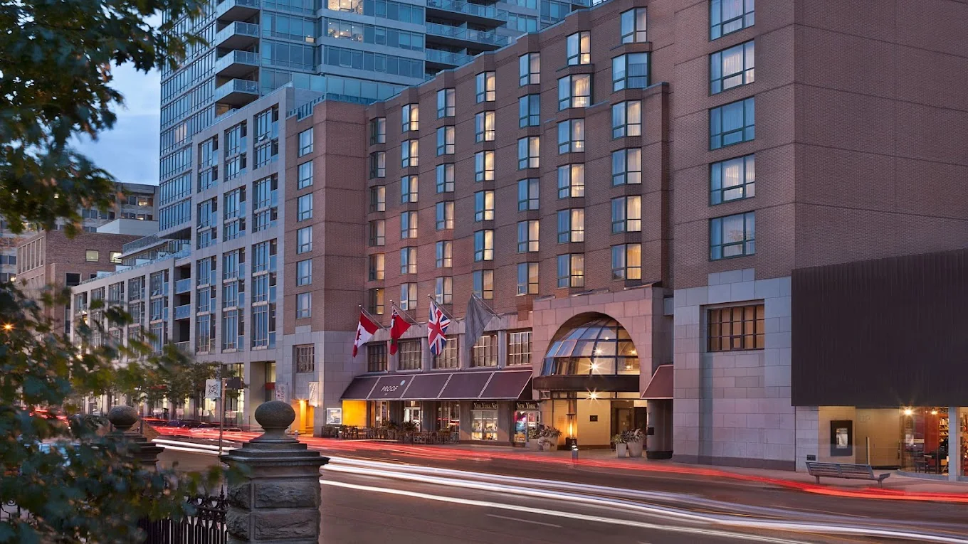 Exterior of the Yorkville Royal Sonesta Hotel in Toronto