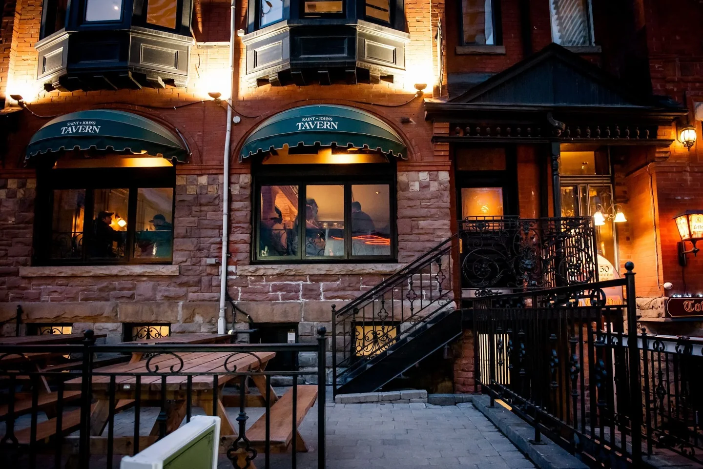 Street exterior of Saint John's Tavern