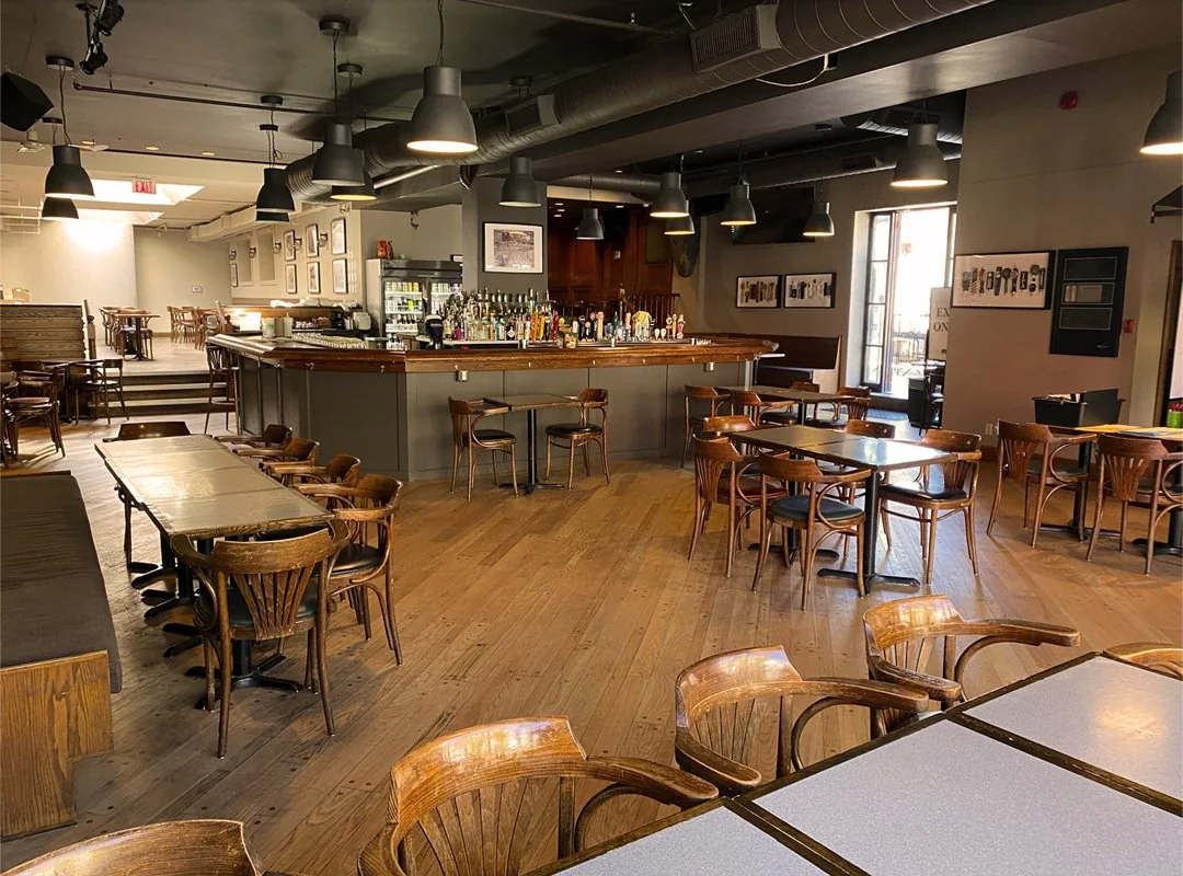 Bar seating at The Rhino