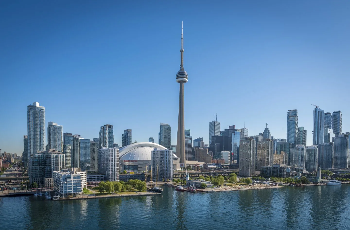 Toronto skyline in summer