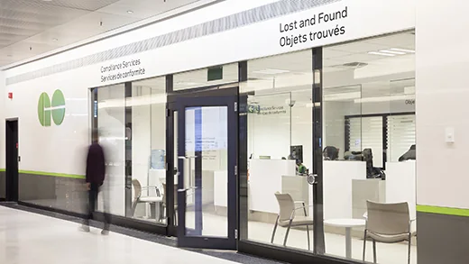 GO Transit Lost and Found office