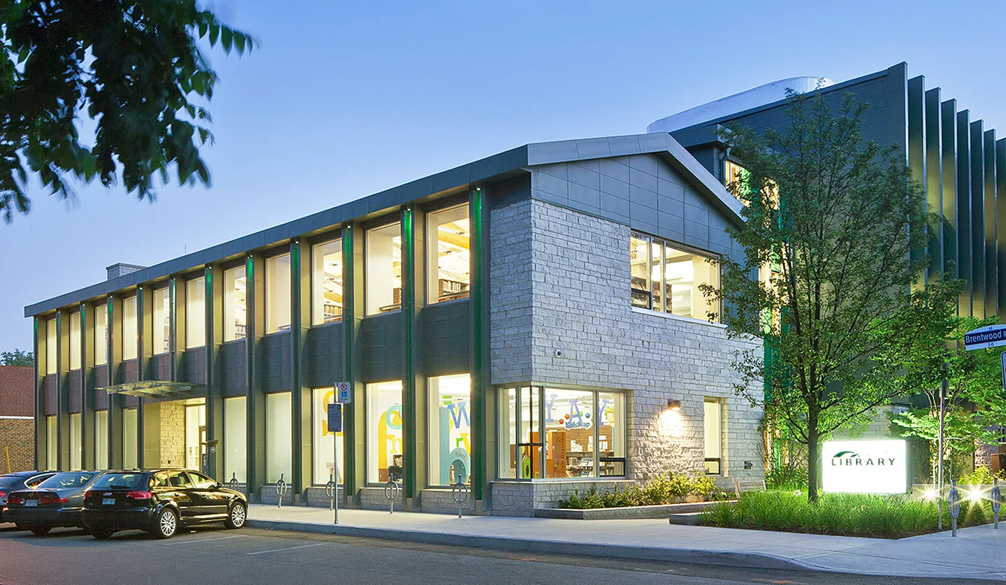 Exterior of Brentwood library