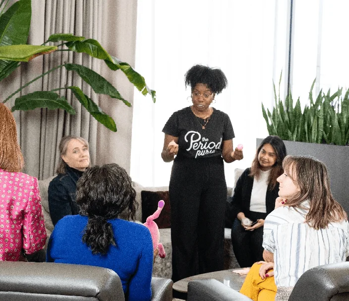 A community discussion about menstrual products