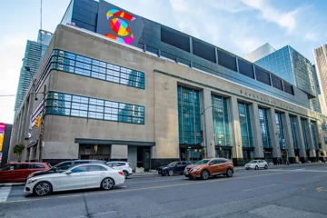 Scotiabank Arena exterior at Bay Street
