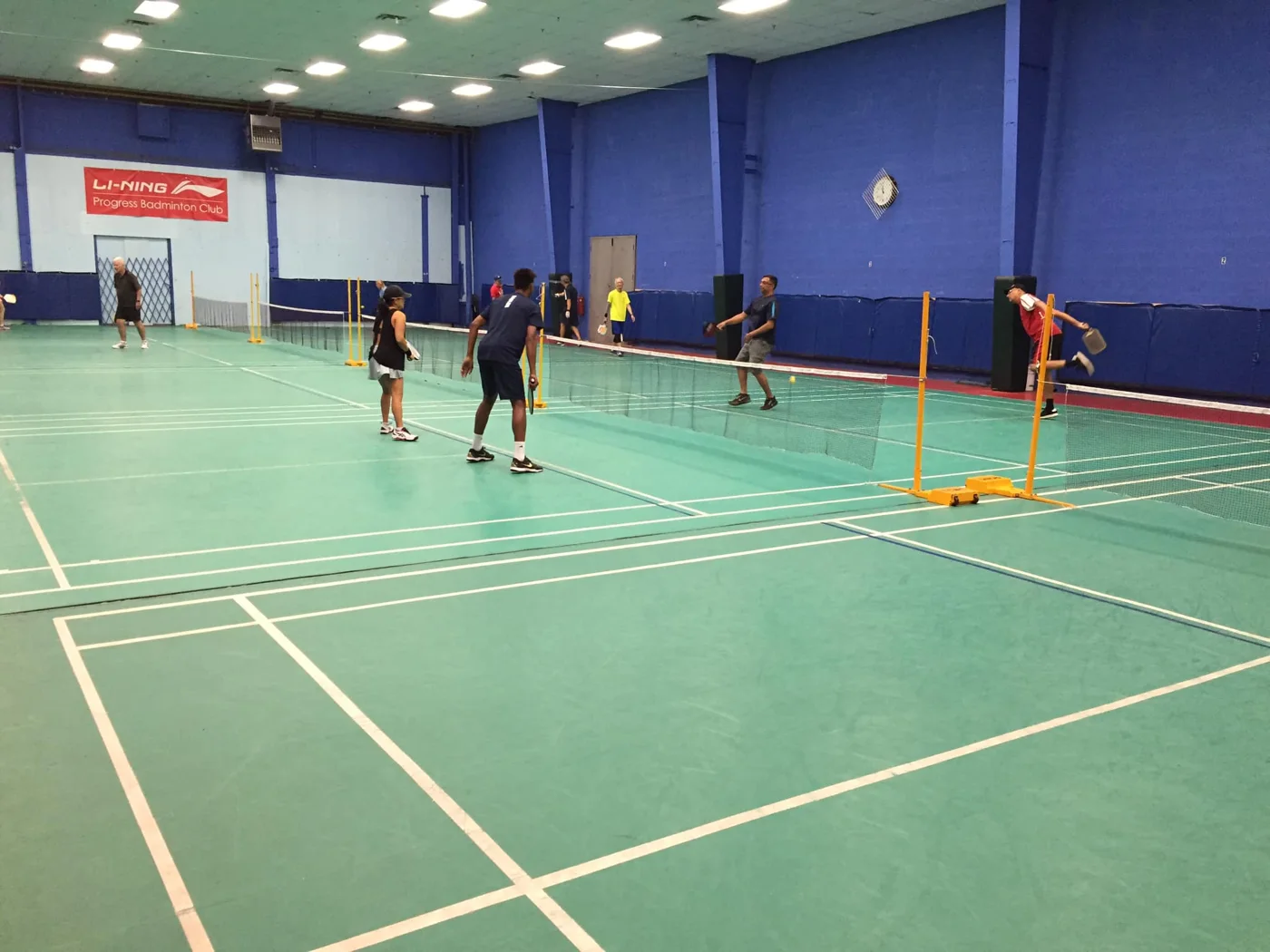 Players on a court at the Progress facility