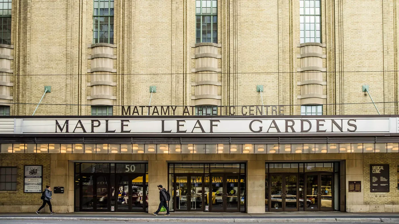 The Carlton Street entrance to the Mattamy Athletic Centre