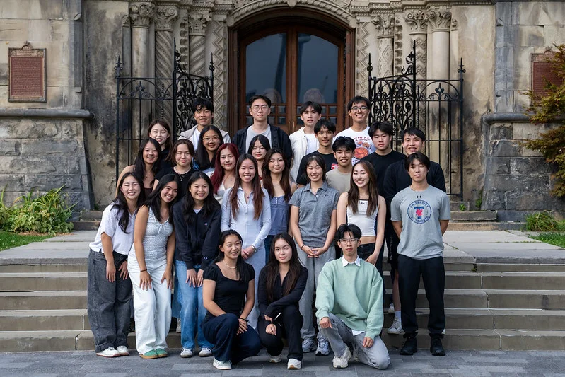 University of Toronto Badminton Club members gathered outside