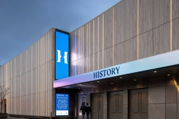 The HISTORY entrance on Queen Street East