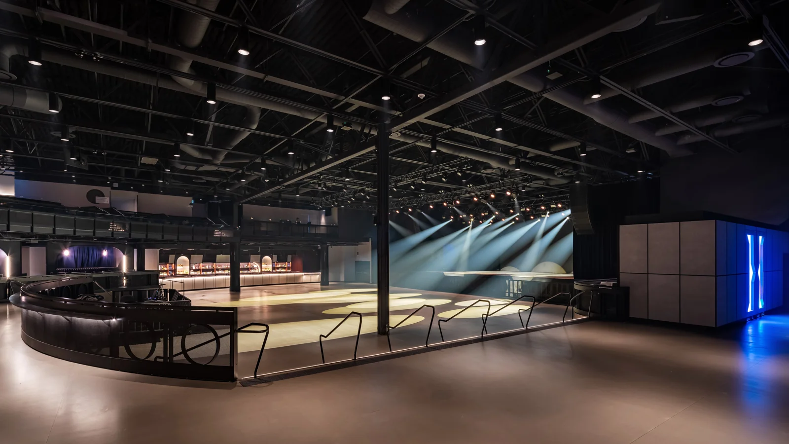 HISTORY main floor and stage before a performance