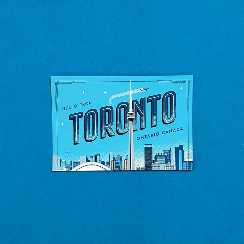 A Toronto-themed printed card shown by Kid Icarus