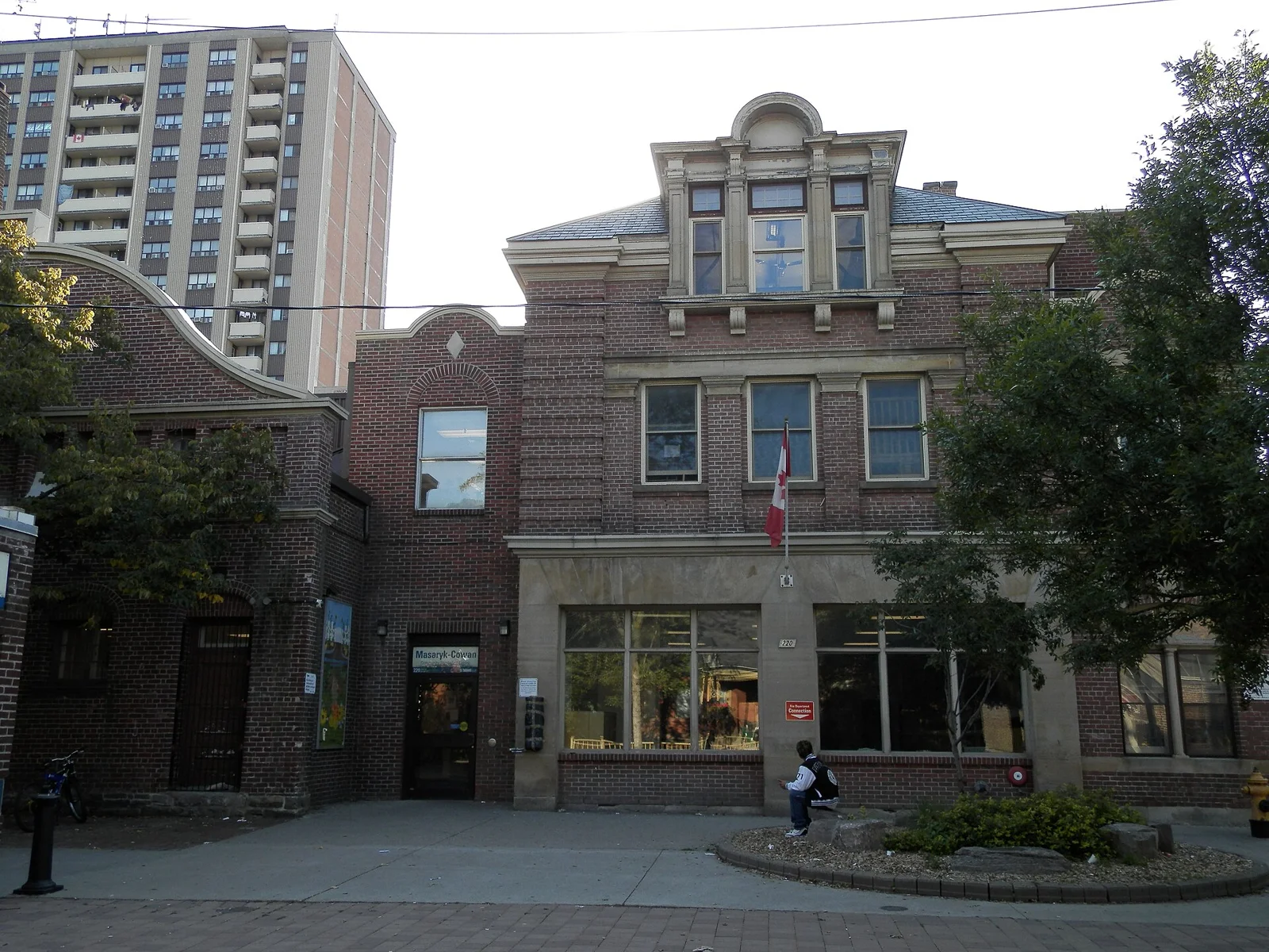 The Masaryk-Cowan Community Recreation Centre building in Parkdale
