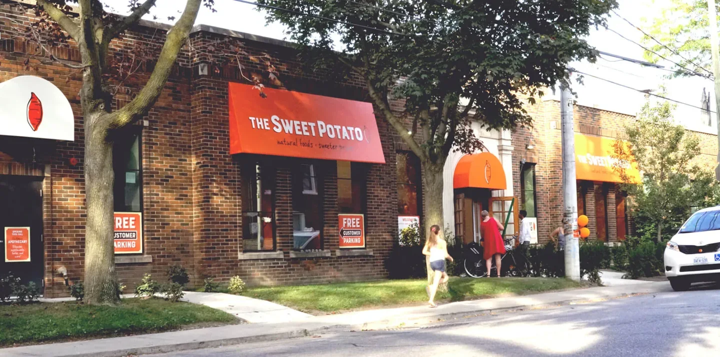 The Sweet Potato store entrance on Vine Avenue