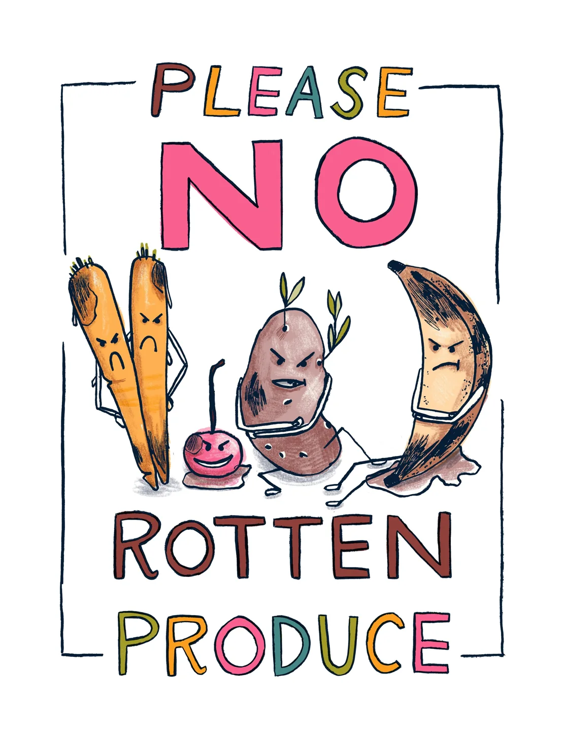 CFTO’s illustrated notice asks donors not to leave rotten produce